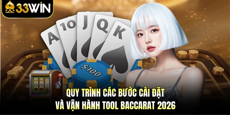 Tool Baccarat 2026 - Kiếm Tiền Tỷ Tại 33WIN Không Khó 4 Quy trình các bước cài đặt và vận hành tool baccarat 2026